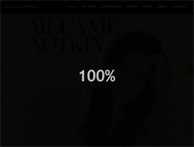 Tablet Screenshot of melanienotkin.com